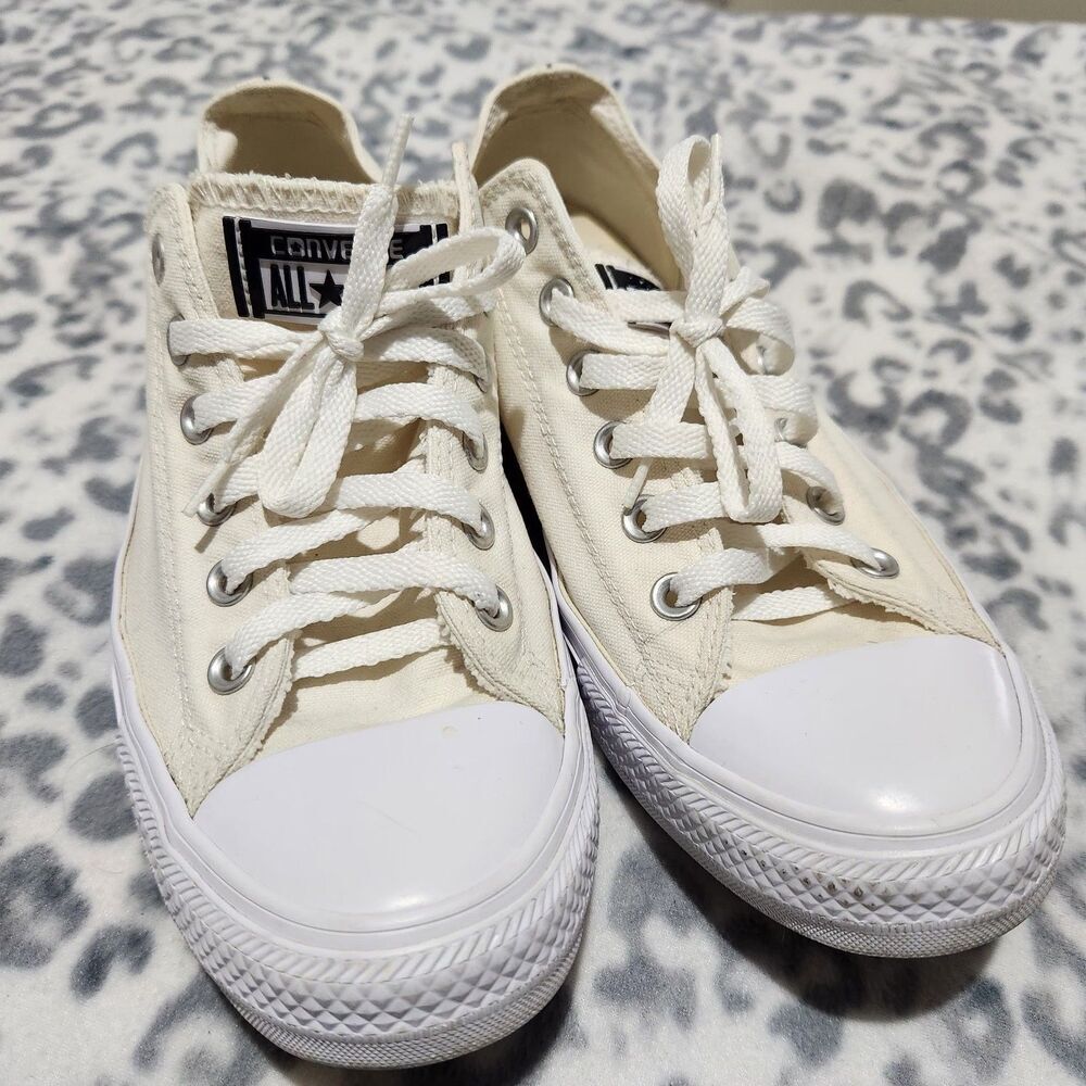 Converse Chuck Taylor All Star Unizex Size 8 Men's/ 10 Women Low Ivory/white - Picture 13 of 13
